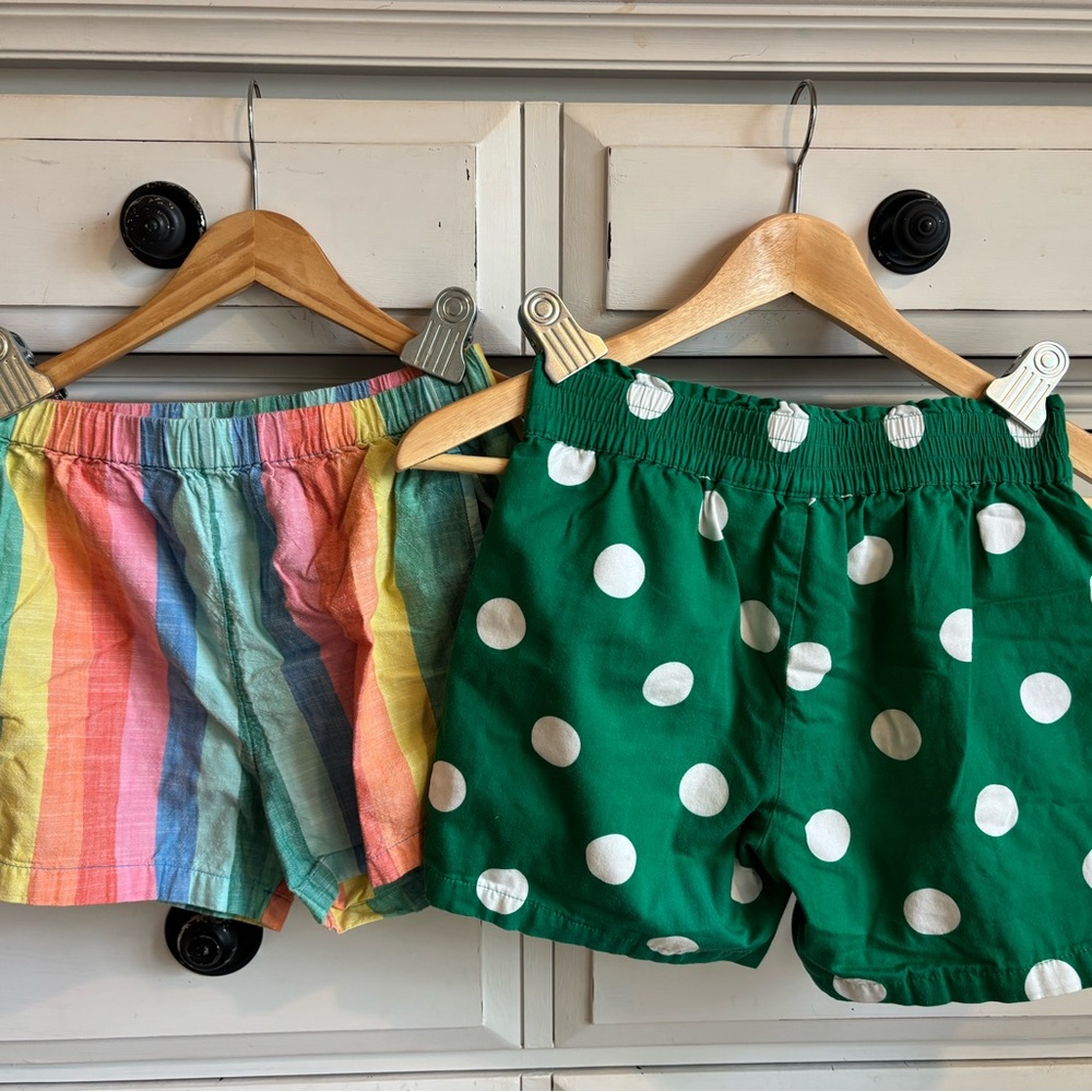 Hanna Woven Shorts Bundle (Rainbow and Polkadots) in EUC